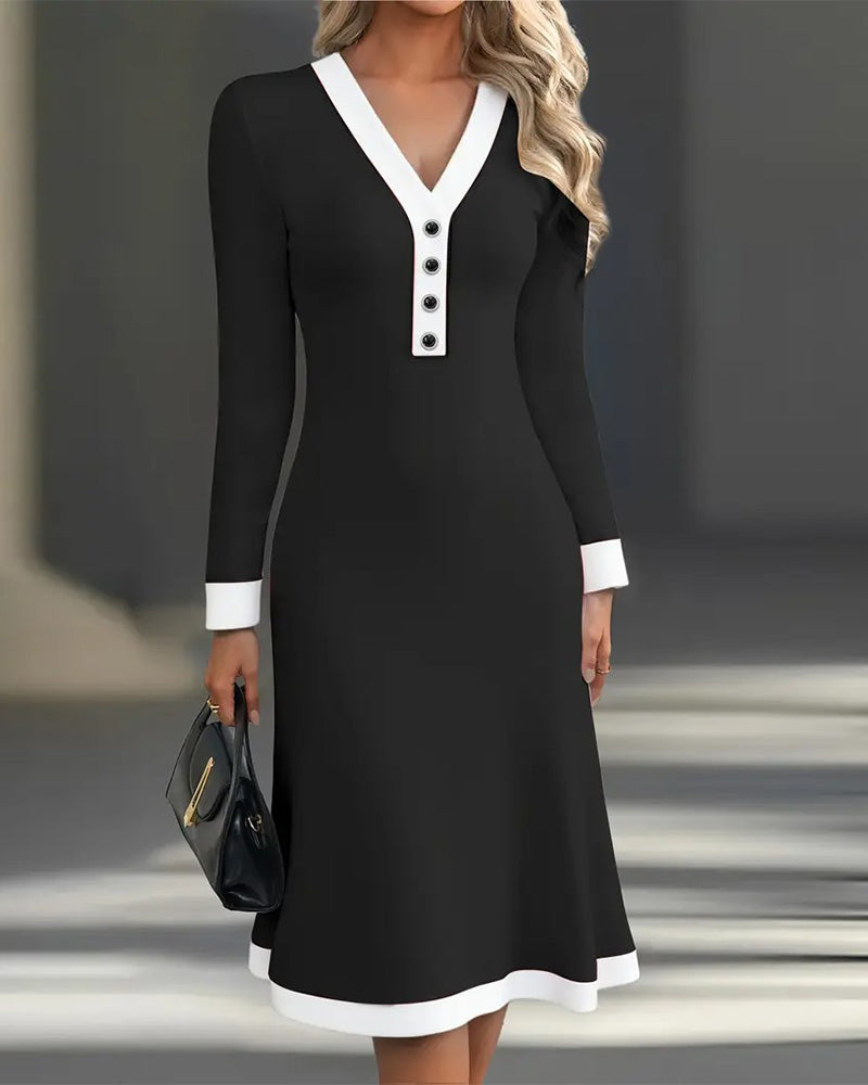 Anne | Stylish Long-Sleeve Dress